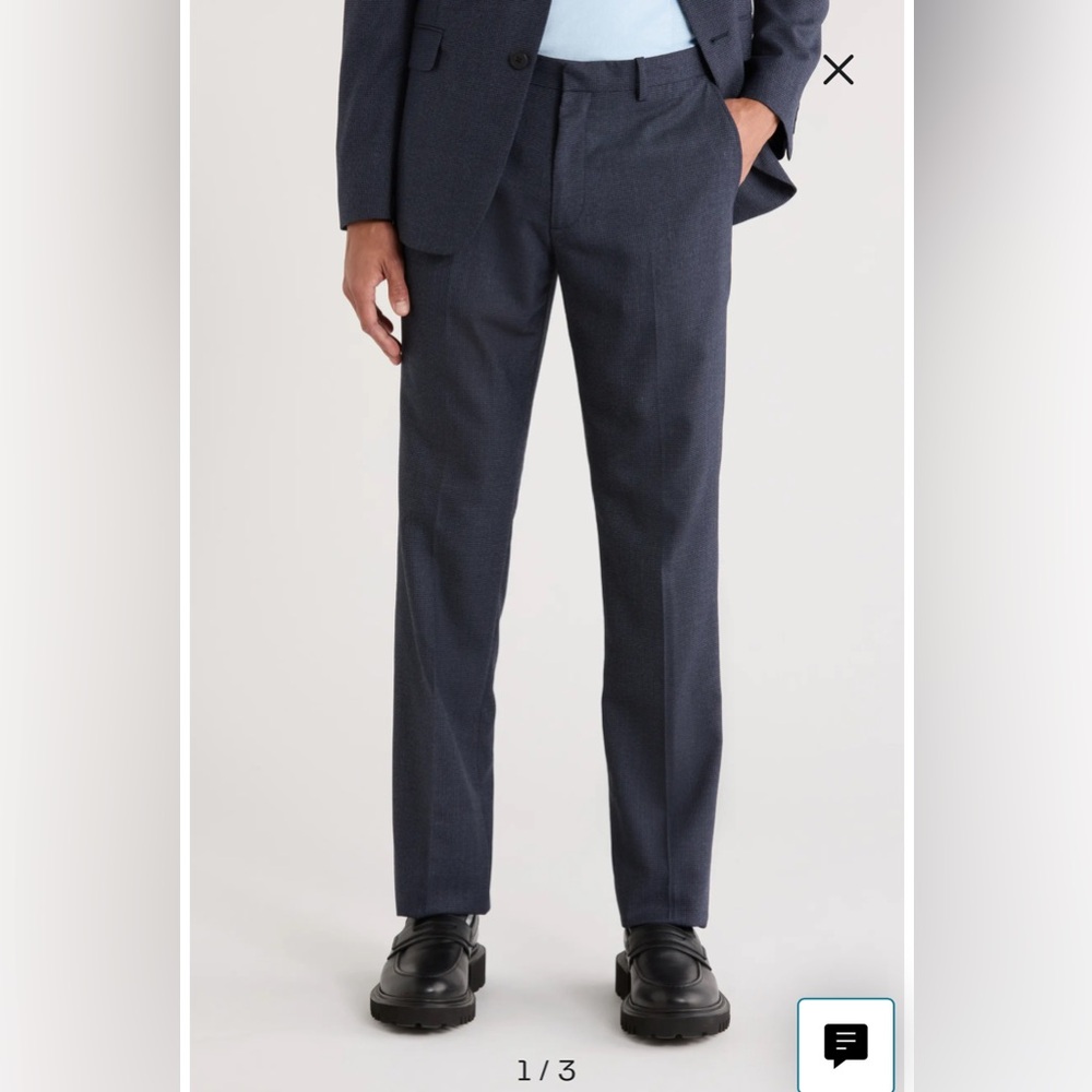 Theory - Marlo - deep navy straight leg suit pants - size 36